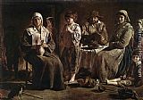 Peasant Canvas Paintings - Peasant Family